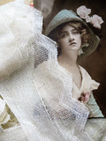 LOVELY Victorian French Netted Lace, Perfect For Dolls,Bridal Dress,Fine Heirloom Sewing, Collectible Antique Lace