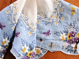 LOVELY Vintage Printed Hanky Handkerchief Hankie Collectible Vintage Printed Hankies