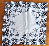 VINTAGE 50s Printed Hanky Handkerchief Hankie  Perfect To Frame or Give As Gift Collectible Printed Hankies