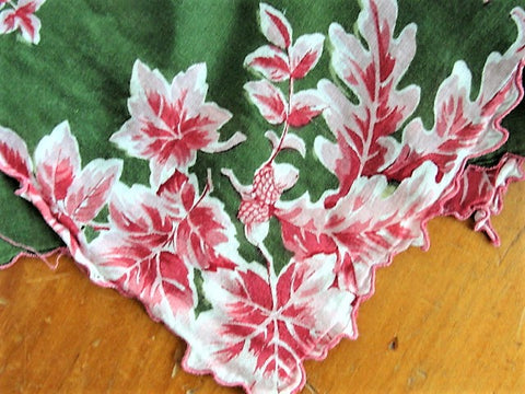 COLORFUL Vintage Printed Hanky Handkerchief Hankie Lovely Design Perfect to Frame Collectible Vintage Hankies