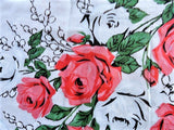 BEAUTIFUL 50s Sheer ROSES Hankie Hanky Handkerchief Collectible Vintage Hankies