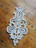RESERVED LOVELY Antique French Lace,Applique Lace Trim,Intricate Pattern,Dolls,DollHouses,Baby Bonnets,Bridal Lace,Heirloom Sewing,Collectible Lace