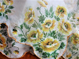 VINTAGE 50s Sheer Floral Hanky Hankie Handkerchief Collectible Vintage Hankies