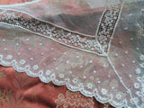 Lovely French Lace Collar, Very Pretty Lace and Design, Heirloom Sewing, Collectible Vintage Collars