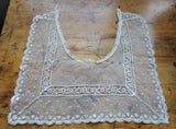 Lovely French Lace Collar, Very Pretty Lace and Design, Heirloom Sewing, Collectible Vintage Collars