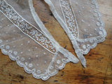 Lovely French Lace Collar, Very Pretty Lace and Design, Heirloom Sewing, Collectible Vintage Collars