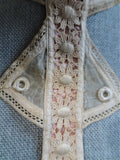 RESERVED GORGEOUS Victorian French High Neck Collar, Victorian Edwardian Lace, Heirloom Sewing,Collectible Vintage Clothing ,Collectible Lace Collars