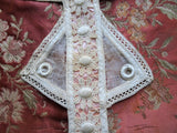 RESERVED GORGEOUS Victorian French High Neck Collar, Victorian Edwardian Lace, Heirloom Sewing,Collectible Vintage Clothing ,Collectible Lace Collars