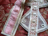 RESERVED GORGEOUS Victorian French High Neck Collar, Victorian Edwardian Lace, Heirloom Sewing,Collectible Vintage Clothing ,Collectible Lace Collars