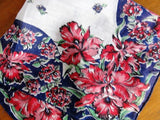 1950s COLORFUL Vintage Printed Hanky Handkerchief Perfect To Frame or Give As Gift Collectible Printed Hankies