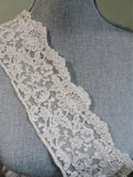 BEAUTIFUL Vintage FRENCH Fine Lace Trim Flounce,Intricate Pattern For Bridal Dress,Dolls,Flapper Dress,Heirloom Sewing Antique Textiles