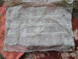 ANTIQUE Pretty French Lace Insert Jabot, Doll Size Lace, Fine Heirloom Sewing, Collectible Vintage Lace