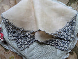 LOVELY Art Deco Hand Embroidered Hanky Beautiful Cutwork, Unusual, Embroidery Work,Lovely Vintage Hankie,Handkerchief,Wedding Bridal Hanky Collectible Hankies