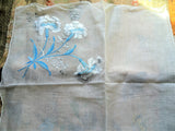 EXCEPTIONAL Floral Embroidered Hanky,Vintage Handkerchief,Carnation Flowers Hankie,Swiss Hand Embroidery,Wedding Bridal Hanky Gifts,Collectible Vintage Hankies