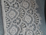 RESERVED BEAUTIFUL Antique Collar, French Cotton Embroidered Collar, Lovely Openwork Design,Display It or Wear It,Collectible Vintage Collars