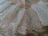 RESERVED WONDERFUL Antique French Netted Lace Trim,Delicate Pattern, Ideal For Dolls,Bridal Dress,Fine Heirloom Sewing, Collectible Vintage Lace
