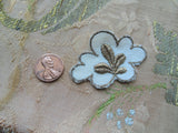 RESERVED BEAUTIFUL Vintage FRENCH Applique Rich Gold Metallic Embroidery Flower For Fine Sewing,Crafts, Projects, Flapper Hats ,Clothing Gatsby Era