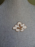 RESERVED BEAUTIFUL Vintage FRENCH Applique Rich Gold Metallic Embroidery Flower For Fine Sewing,Crafts, Projects, Flapper Hats ,Clothing Gatsby Era