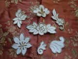 RESERVED BEAUTIFUL Vintage FRENCH Applique Rich Gold Metallic Embroidery Flower For Fine Sewing,Crafts, Projects, Flapper Hats ,Clothing Gatsby Era