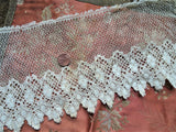 BEAUTIFUL Victorian Lace Trim, Flounce,Intricate Pattern For Dress,Dolls,Flapper Dress,Heirloom Sewing,Collectible Antique Textiles