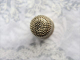 BEAUTIFUL Antique Thimble English Sterling Silver Heavily Engraved Honey Comb Pattern Collectible Sewing Needlework Tools