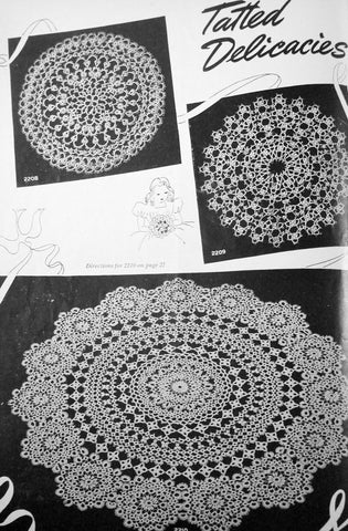 American Thread Company Star Book of Doilies Crochet and Tatting Book 22 Vintage Patterns