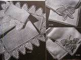 VINTAGE 1940s Lovely Coats n Clark 259 Book Fine Crochet Tatting Patterns Doilies, Collars,Trims,Butterflies Etc