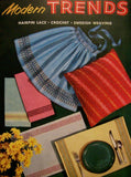 VINTAGE 1950s Mid Century Coats n Clarks Book 303 Crochet Book Modern Trends Hairpin Lace, Crochet and Swedish Weaving