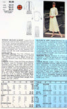 Vintage 1980s Butterick 3400 Skirt and Blouse Pattern Designer J.G. Hook  Pleated Side Button Skirt  Size 12 FACTORY FOLDED Vintage Sewing Pattern