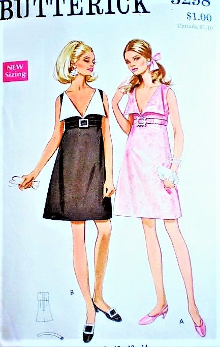 MOD 60s Glam Cocktail Party Dress Pattern BUTTERICK 5298 Low V Necklin A Vintage shop MOD 60s Glam Cocktail Party Dress Pattern BUTTERICK 5298 Low V Necklin A Vintage shop