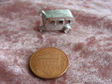 VINTAGE Sterling Silver Charm For Charm Bracelet CAMPER GLAMPER Mechanical Vintage Silver Camping Trailer Charm Collectible Old Silver Charms Perfect Gift