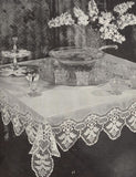 1940s Clarks Crochet for Tables Book No. 202 Beautiful Patterns For Crocheted Table Linens