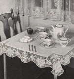 1940s Clarks Crochet for Tables Book No. 202 Beautiful Patterns For Crocheted Table Linens