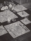 1940s Clarks Crochet for Tables Book No. 202 Beautiful Patterns For Crocheted Table Linens