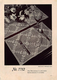 1940s CHARMING Vintage Crochet Booklet Coats Clark No. 217 Old New Favorites Doilies Crochet Patterns Doilies,Place Mats etc