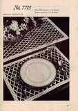 1940s CHARMING Vintage Crochet Booklet Coats Clark No. 217 Old New Favorites Doilies Crochet Patterns Doilies,Place Mats etc