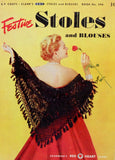 1950s LOVELY Festive Stoles and Blouses Crochet Patterns Coats & Clark's Book No. 296