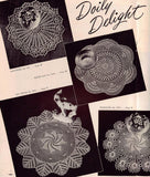 1940s Vintage CROCHET Lace Book Coats Clark 238 Old New Crochet Favorites Patterns Doilies Tablecloths Aprons Bedspreads and More
