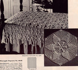 1940s Vintage CROCHET Lace Book Coats Clark 238 Old New Crochet Favorites Patterns Doilies Tablecloths Aprons Bedspreads and More