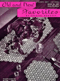 1940s Vintage CROCHET Lace Book Coats Clark 238 Old New Crochet Favorites Patterns Doilies Tablecloths Aprons Bedspreads and More