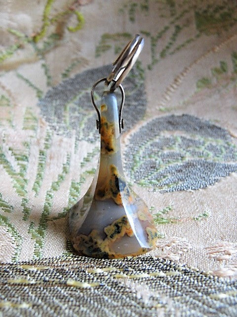 BEAUTIFUL Victorian Elegant Watch Fob Never Engraved Seal Pendant Agate Stone Antique Jewelry