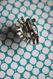 Fabulous Large 1950s Vintage Fancy Rhinestone Earrings