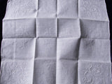 1930s Vintage Fine Hand Embroidered Hankie Handkerchief White Work Embroidery Wedding Bridal Bridesmaids Special Hanky