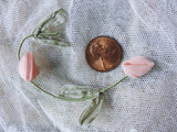 ANTIQUE French Silk Ribbon Rosettes Roses Rococo Trim Ribbonwork Garland Flowers Passementerie Trim Salesman Sample Dolls Heirloom Sewing