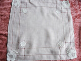 Lovely Vintage Madeira Handkerchief,Embroidered Applique Hankie,BRIDAL WEDDING Hankies,Exquisite HandWork,Marghab Hanky,Something Old