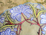 GORGEOUS Art Nouveau Hand Embroidered Doily Centerpiece EXCEPTIONAL HandWork,French Chateau,Fit To Be Framed,Collectible Antique Textiles