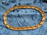 VINTAGE DOrlan Signed Enamel Necklace, Creamy White and Gold Collarette, Classy Design, Day or Evening Necklace, Collectible Vintage Jewelry