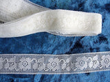 Antique 20s FRENCH DAINTY Floral Lace Trim Pattern Flapper Era Great for Boudoir Lamp Shades Dolls Baby Bridal Wedding Clothing