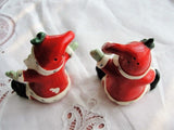 VINTAGE Lefton Santa Claus Pr of Salt Pepper Shakers, Cute Hand Painted,Vintage Japan Christmas Shakers,Christmas Santa Shakers,Xmas Decor