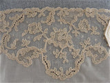 20s FRENCH LACE Embroidered Tulle Net Lace Dickey Inset Armistice Blouse Style Downton Abbey Great Gatsby Style Bridal Vintage Clothing